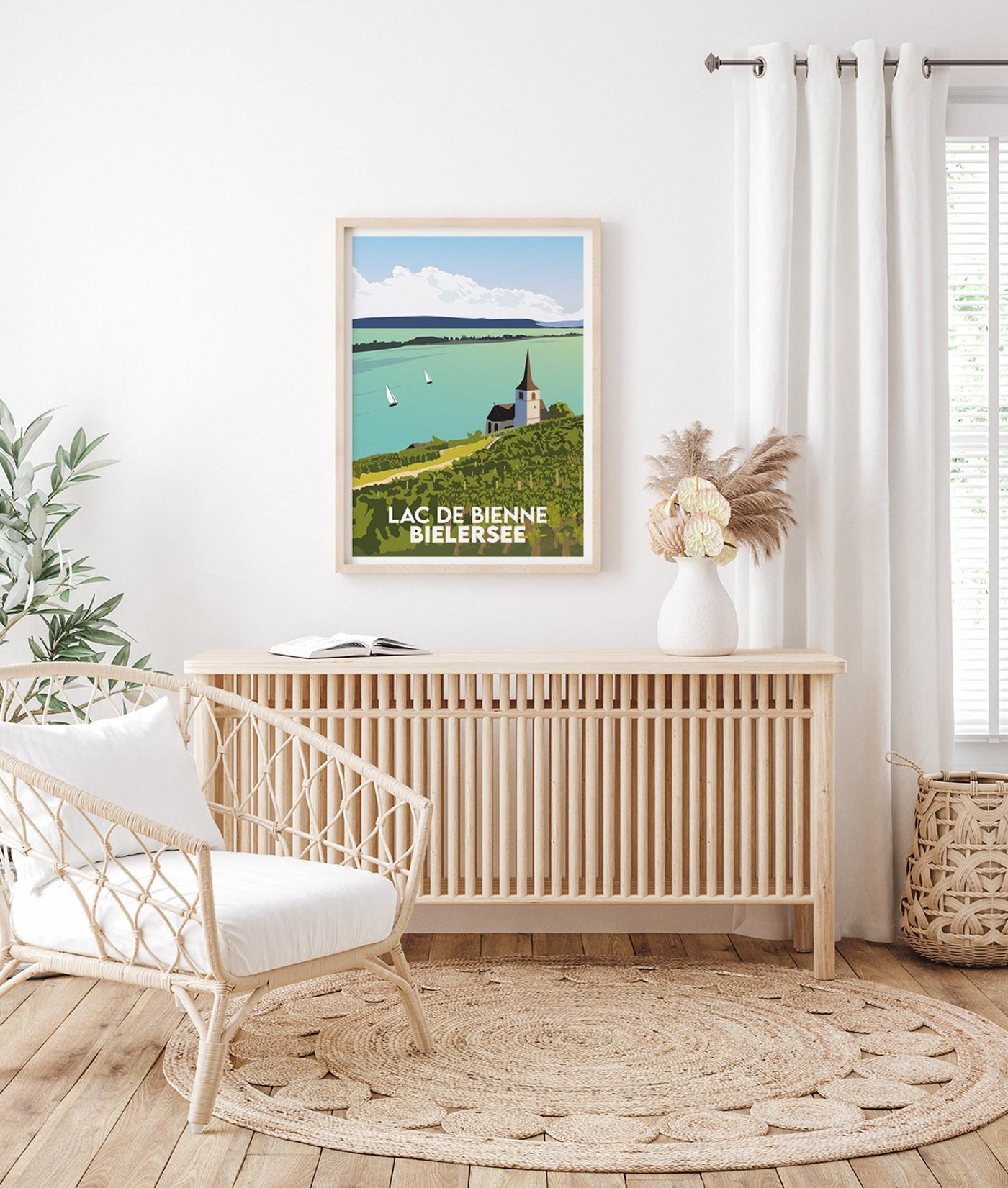 La-Jonx Lac de Bienne - Poster  