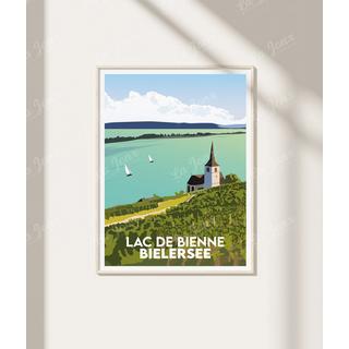 La-Jonx Lac de Bienne - Poster  