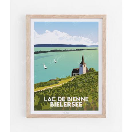 La-Jonx Lac de Bienne - Poster  