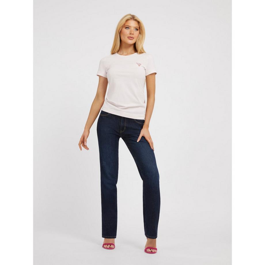 GUESS Eco Mini Triangle Rundhals T-Shirt  