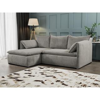 PASCAL MORABITO Divano letto angolare in Velluto a coste Tortora Angolo a sinistra TEODORA di PASCAL MORABITO  