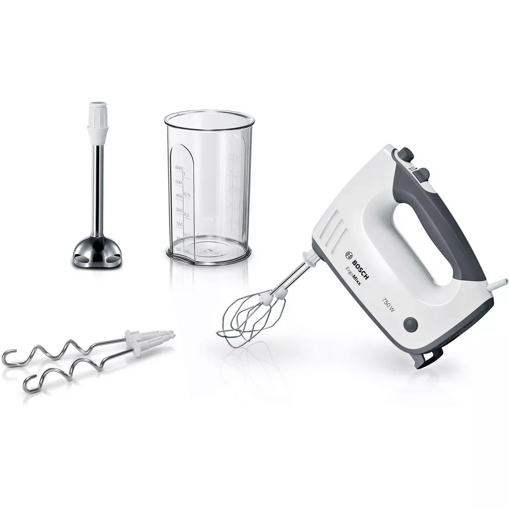 Bosch MFQ37470 Hand mixer, ErgoMixx, 750 W, White, grey