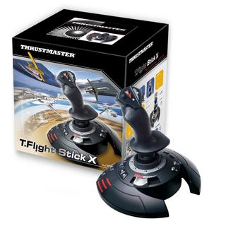 THRUSTMASTER  T.Flight Stick X Noir, Rouge, Argent USB Joystick Analogique PC, Playstation 3 