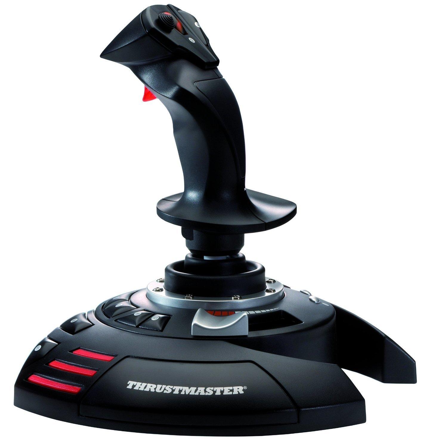 THRUSTMASTER  T.Flight Stick X Noir, Rouge, Argent USB Joystick Analogique PC, Playstation 3 