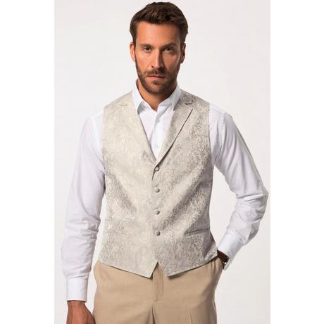 JP1880  Gilet da matrimonio in jacquard con revers e retro in fodera, fino alla tg. 72 