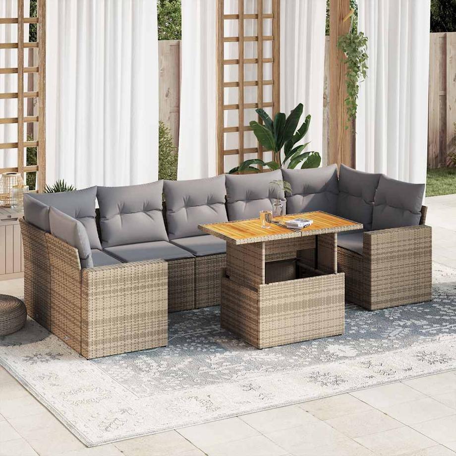 VidaXL Garten sofagarnitur poly-rattan  