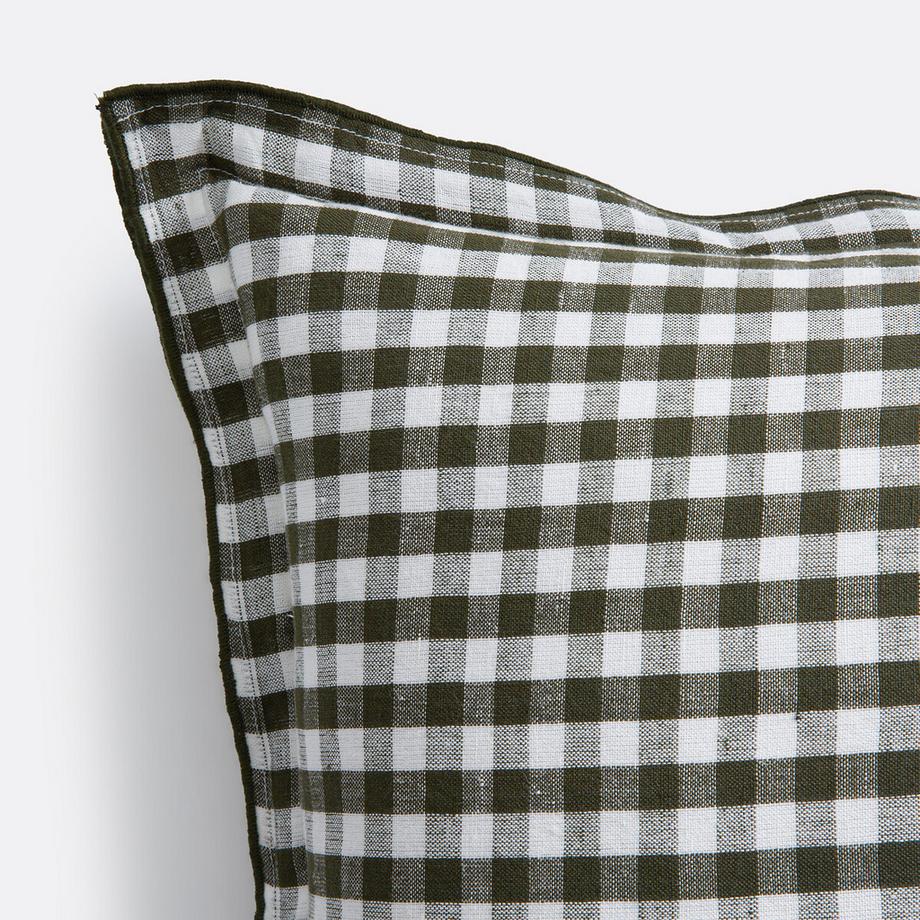 La Redoute Intérieurs Vichy Coton Lin Housse de Coussin  