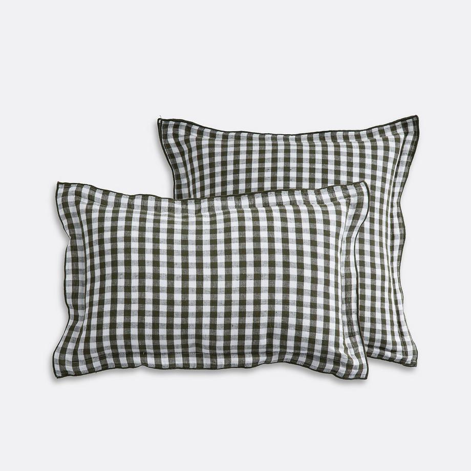 La Redoute Intérieurs Vichy Coton Lin Housse de Coussin  