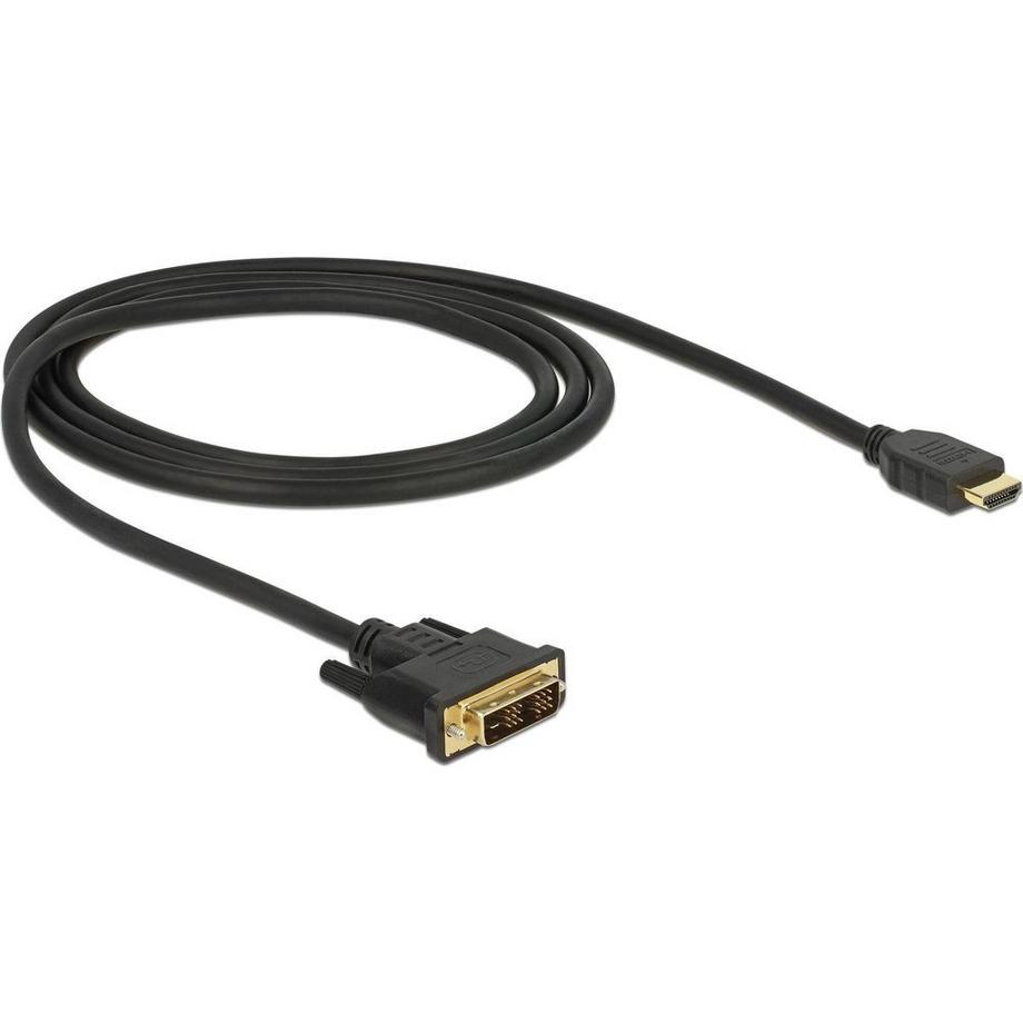DeLock  DeLOCK 85582 cavo e adattatore video 1 m HDMI tipo A (Standard) DVI-D Nero 