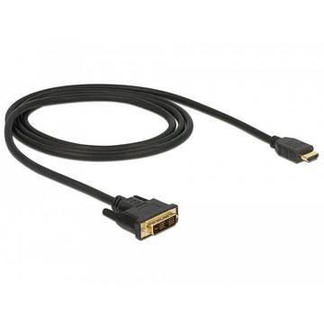 DeLOCK 85582 Videokabel-Adapter 1 m HDMI Typ A (Standard) DVI-D Schwarz