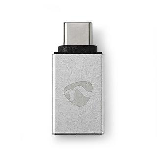 Nedis  USB-C™ Adapter | USB 3.2 Gen 1 | USB-C™ Stecker | USB-A Buchse | 5 Gbps | Rund | Vernickelt | Silber | Box mit abgedecktem Fenster 