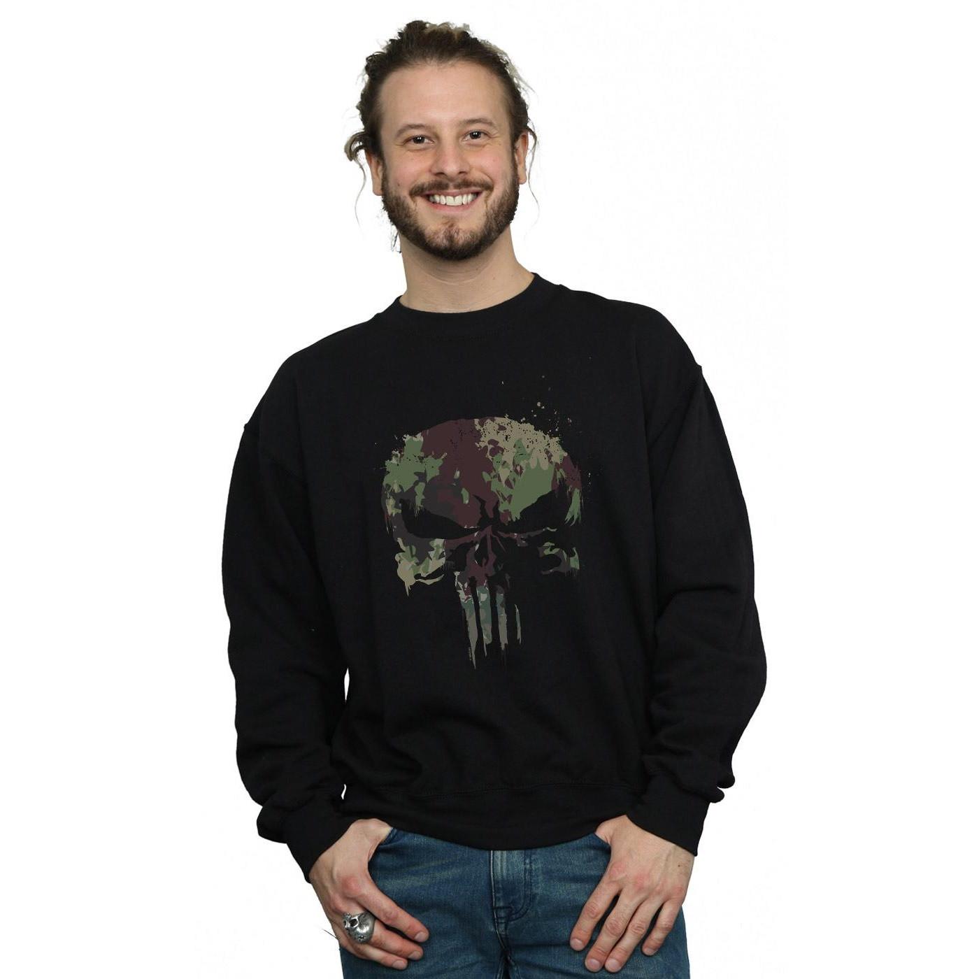 MARVEL  The Punisher TV Series Camo Skull Sweatshirt 