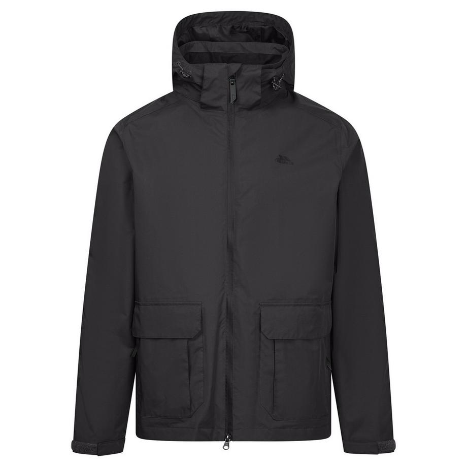Veste Imperméable Unie À Capuche Fyfinn