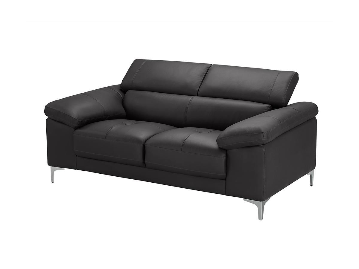 Vente-unique Ledersofa 2Sitzer SOLANGE  