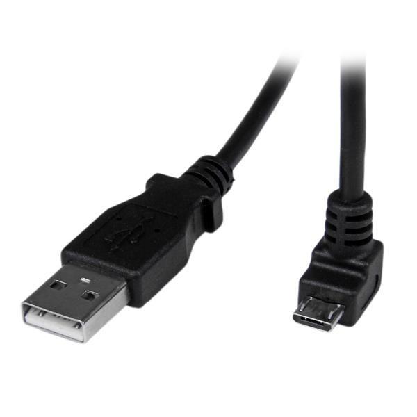 STARTECH.COM  Câble Micro USB 2 m - A vers Micro B coudé 90° vers le bas 