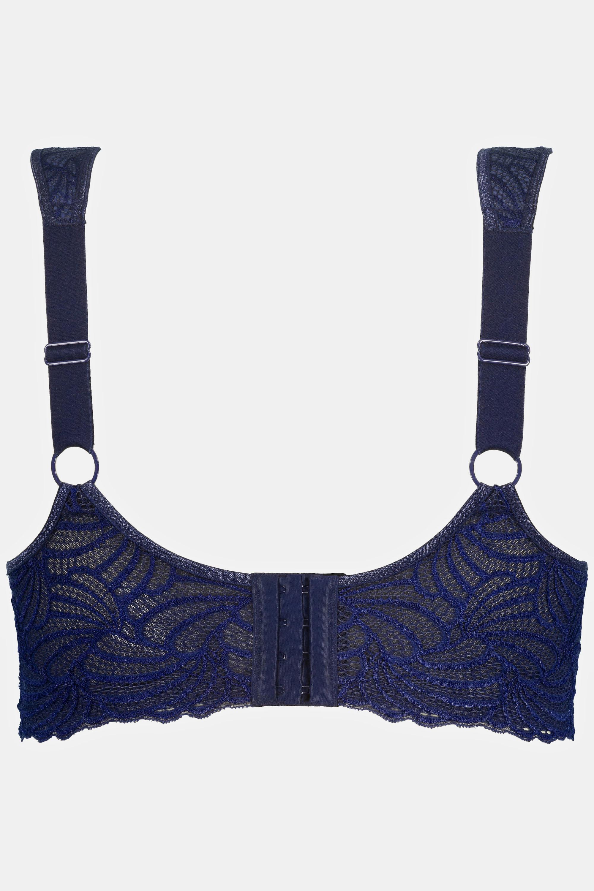 Ulla Popken  Bralette di pizzo senza ferretto con coppa B-F 