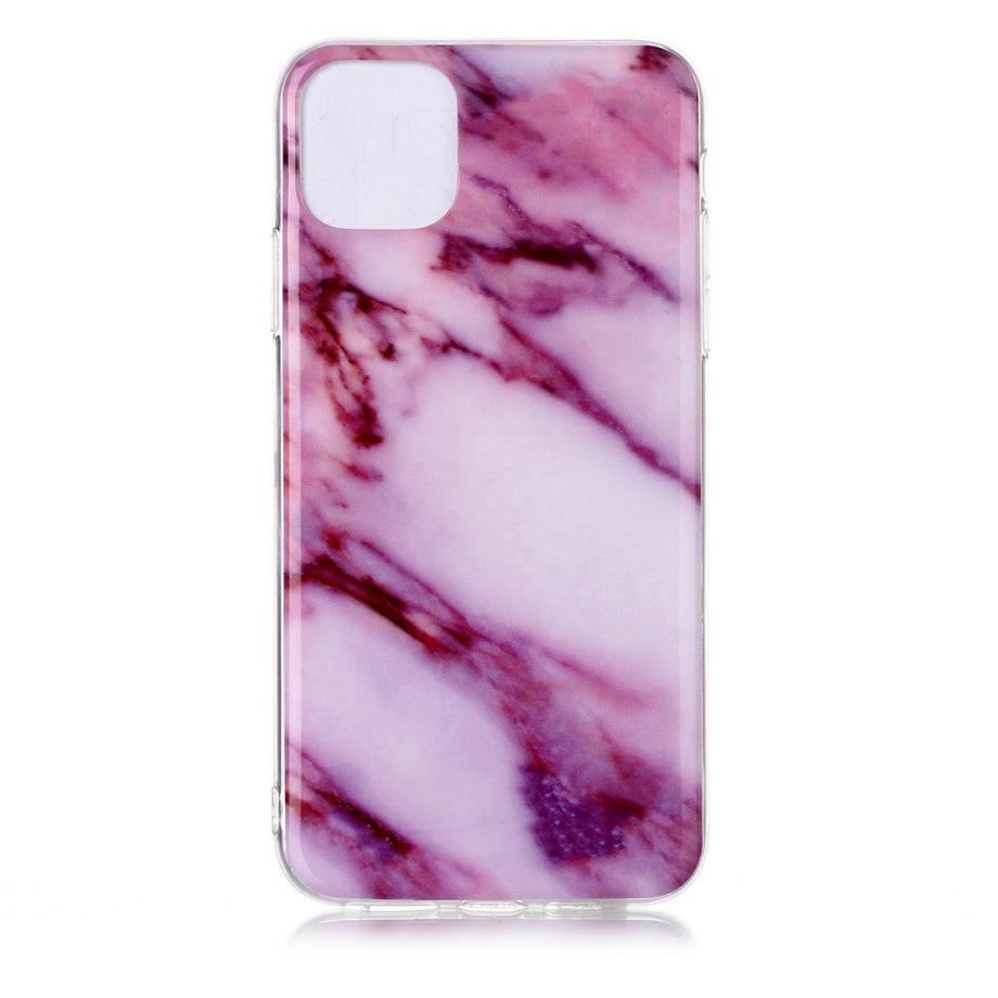 Cover-Discount  iPhone 11 Pro Max - Softes Silikon Gummi Case Pink Marble 