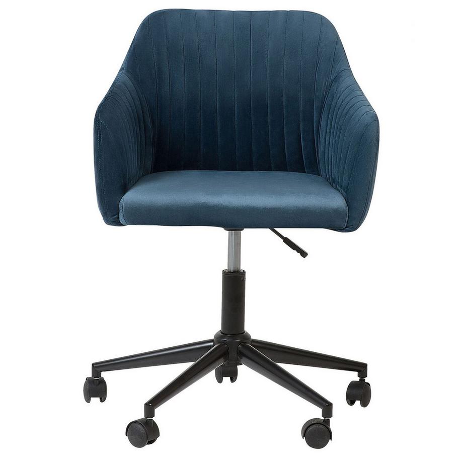 Beliani Schreibtischstuhl aus Samtstoff Modern VENICE  