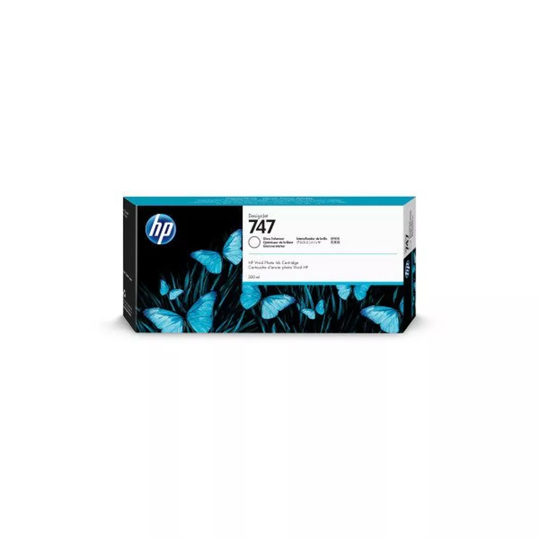 Hewlett-Packard – HP Tintenpatrone 747 gloss enhan P2V87A DesignJet Z9+ 300ml, One Size