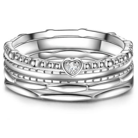 Glanzstücke München  Femme Bague en argent Coeur 