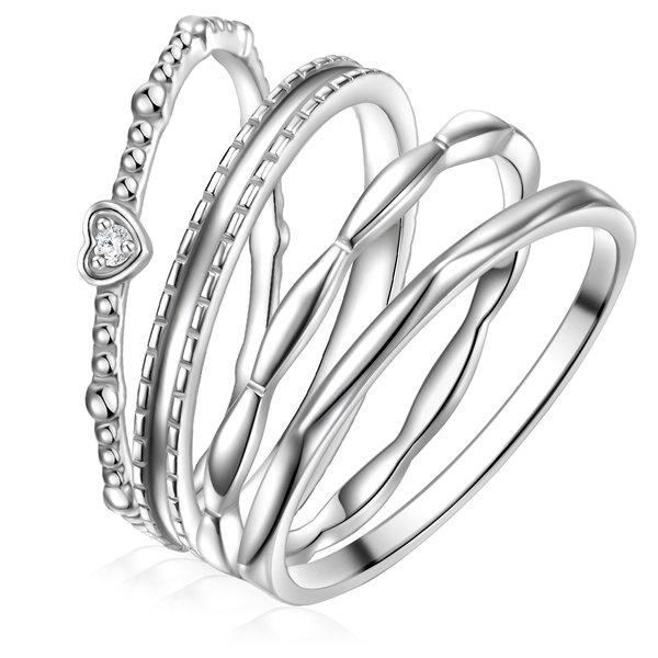 Glanzstücke München  Femme Bague en argent Coeur 