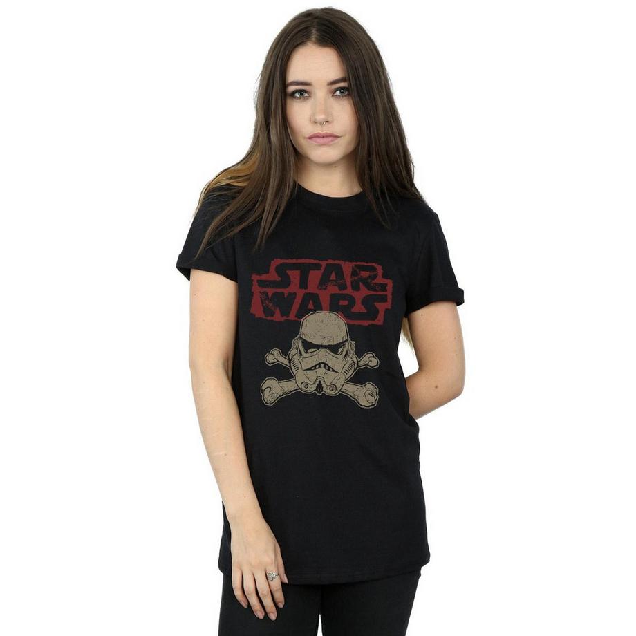 STAR WARS Star Wars Stormtrooper Tête de Mort et Os T-Shirt  