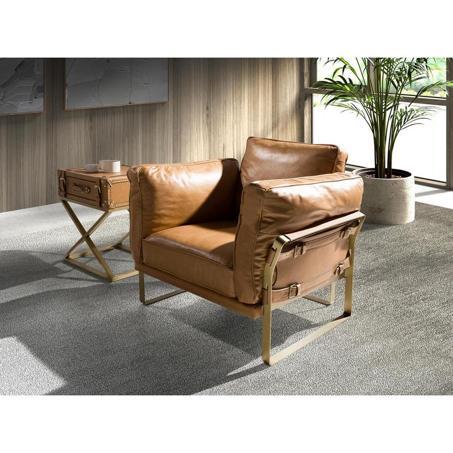 ANGEL CERDA Poltrona in pelle di cammello  