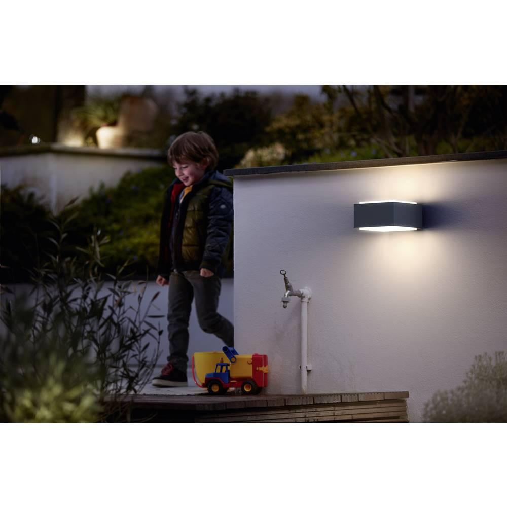 Philips Lighting Hedgehog  Lampada da parete per esterno LED (monocolore) E27 42 W Antracite  