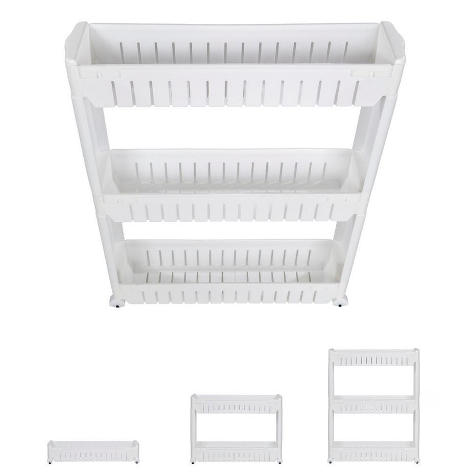 Tectake Desserte faible largeur JOE 3 niveaux  