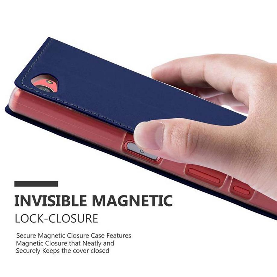 Cadorabo  Housse compatible avec Sony Xperia Z5 COMPACT - Coque de protection avec fermeture magnétique, fonction de support et compartiment pour carte 