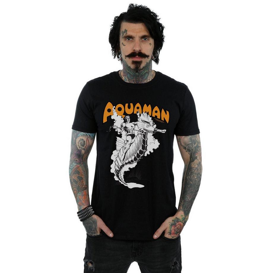 DC COMICS Aquaman Hippocampe Imprimé T-Shirt  