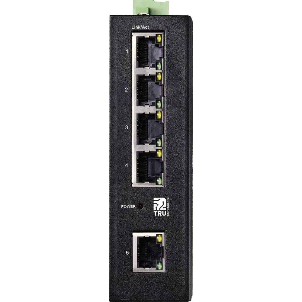 TRU COMPONENTS  Industrial-Ethernet-Switch, 5 Ports 1000Base-T 