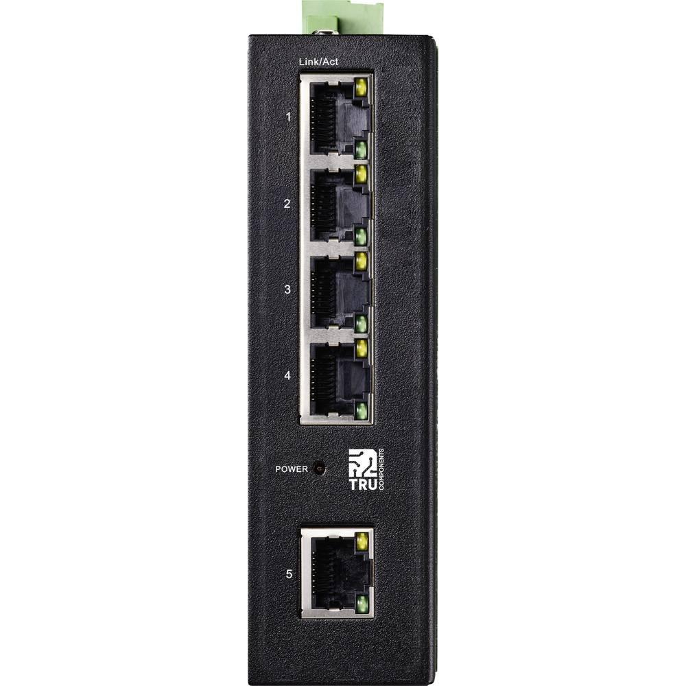 TRU COMPONENTS  Industrial Ethernet Switch 1+4 Port 10 / 100 / 1000 MBit/s 