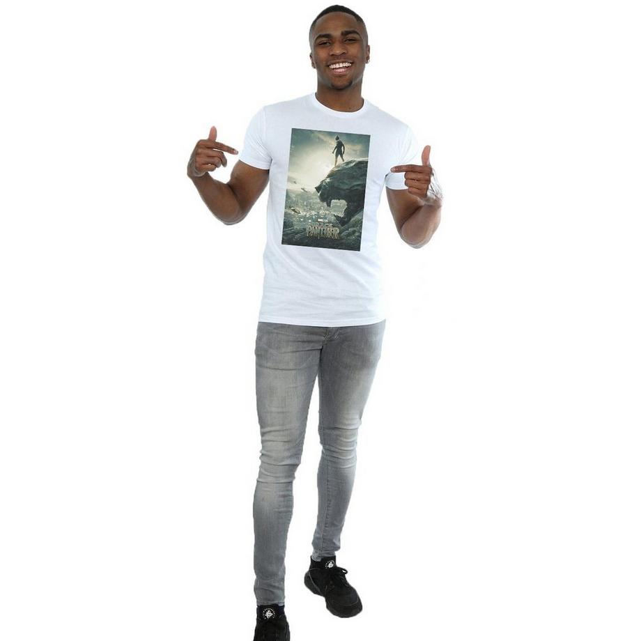 MARVEL Black Panther Movie Poster Stampa Grafica T-Shirt  