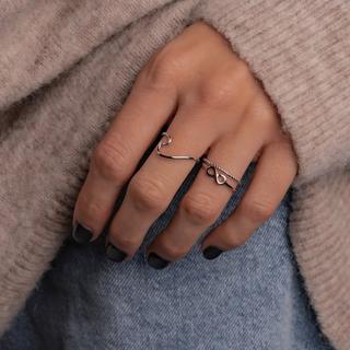 Glanzstücke München  Femme Bague en argent Vague 