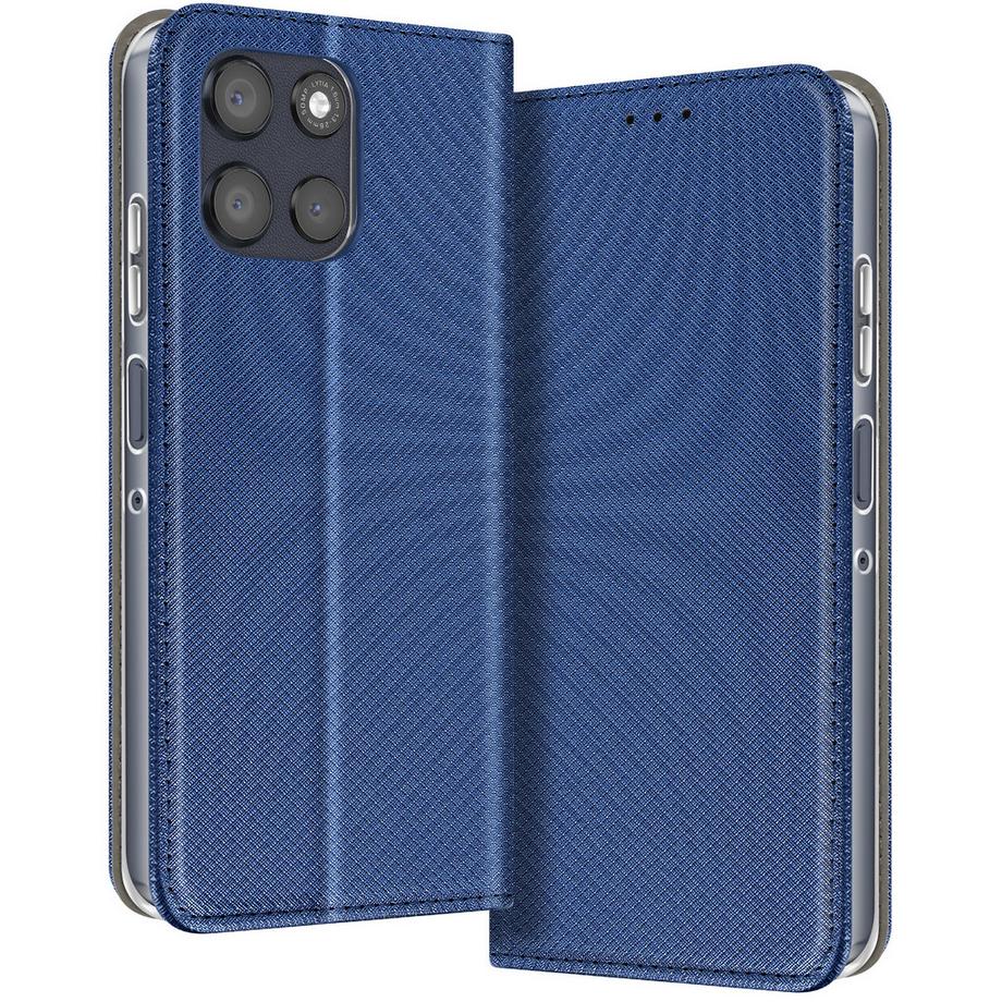 Custodia per Motorola Moto G56 con texture a strisce e funzione portacarte Supporto