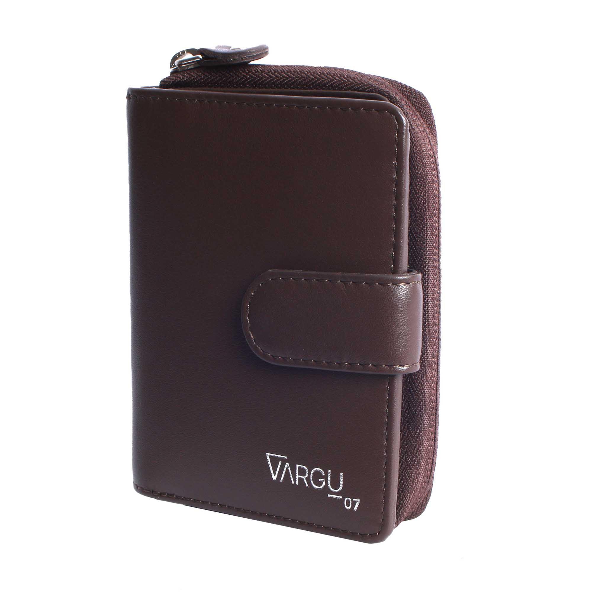 VARGU VINEM 1-A Mono Portafoglio in Vera Pelle  