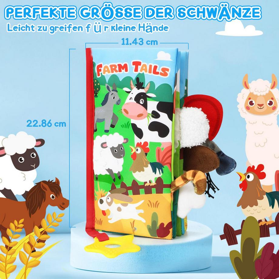 Activity-board  Babybuch Knisterbuch Stoffbuch Fühlbuch Baby 