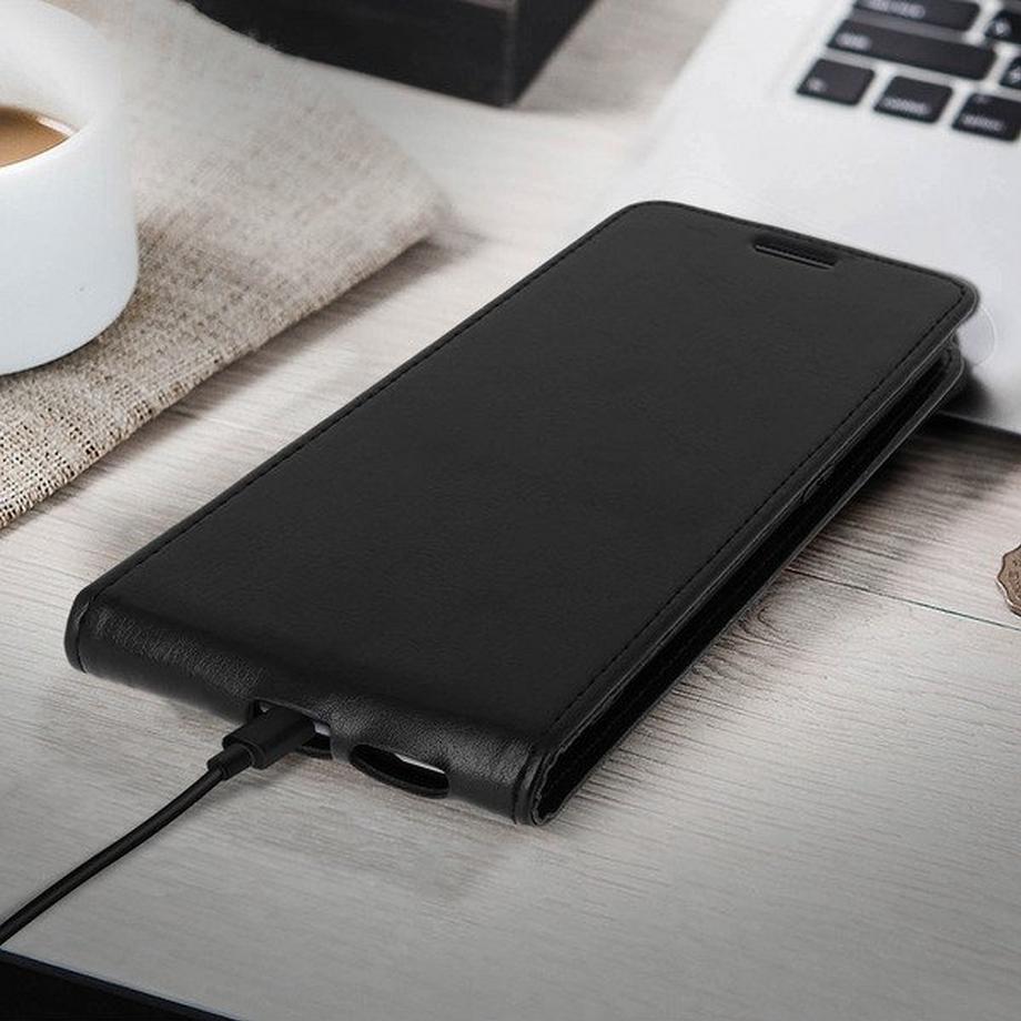 Avizar  Étui Oppo Reno 4 Clapet Vertical Noir 