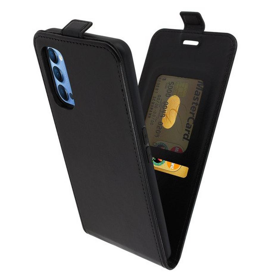 Avizar  Étui Oppo Reno 4 Clapet Vertical Noir 