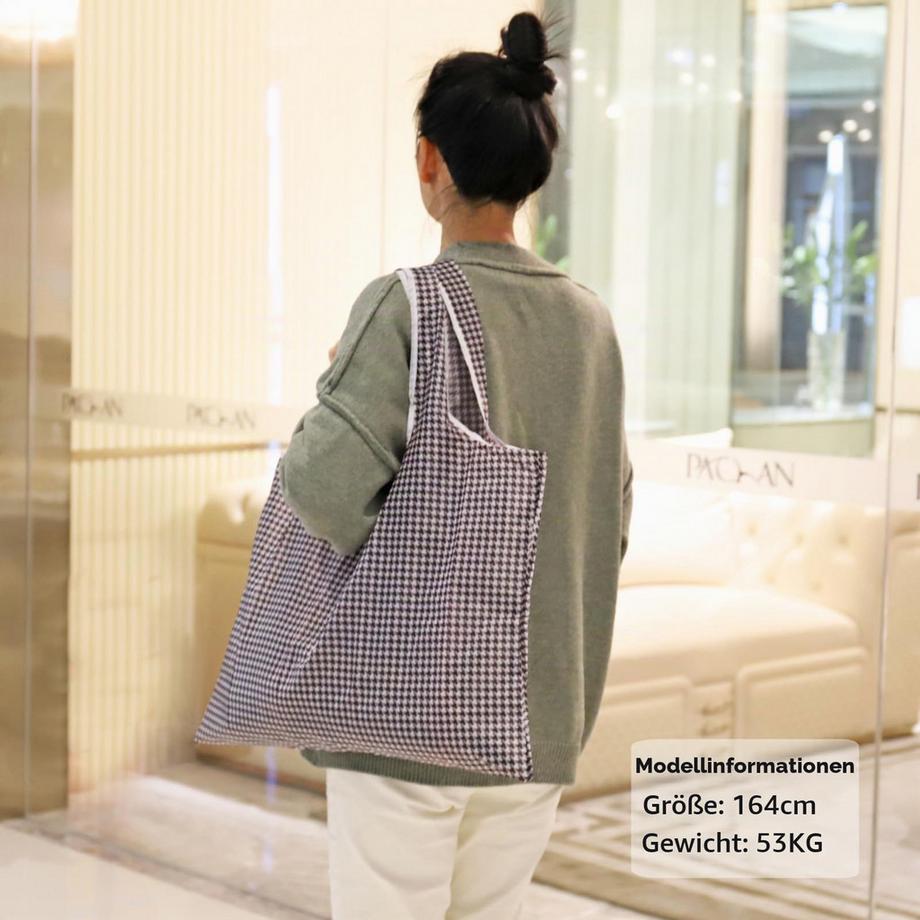 Only-bags.store Faltbare grosse wiederverwendbare Einkaufstasche  