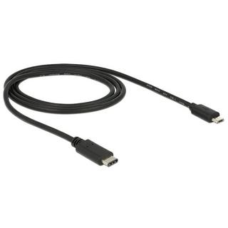 DeLock  83602 cavo USB 1 m USB 2.0 USB C Micro-USB B Nero 