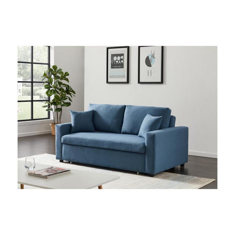 Vente-unique Canapé 3 places conible en tissu INIZOR  