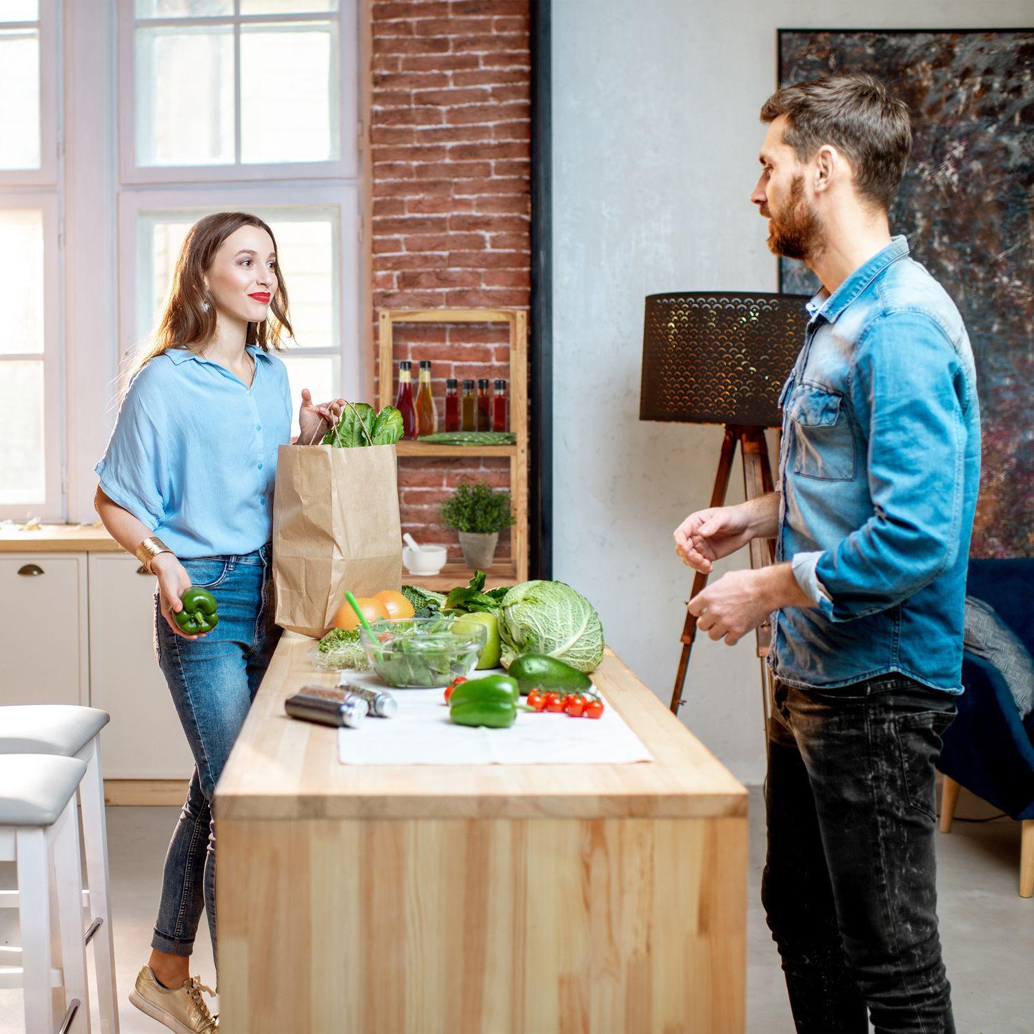 B2X Badezimmerregal in Nussbaum mit 5 Ablagen  