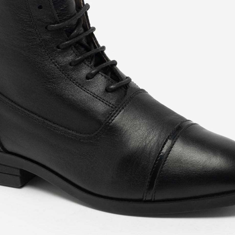 FOUGANZA  Jodhpur-Stiefel  Leder geschnürt 