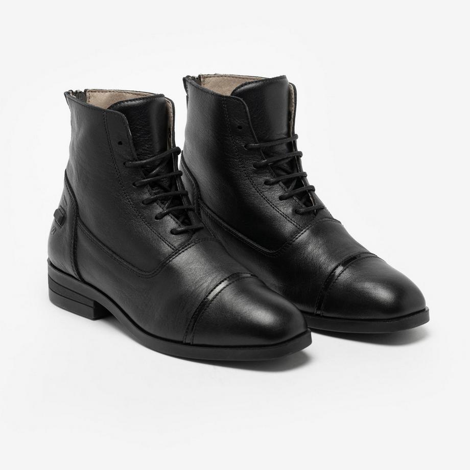 FOUGANZA  Jodhpur-Stiefel  Leder geschnürt 