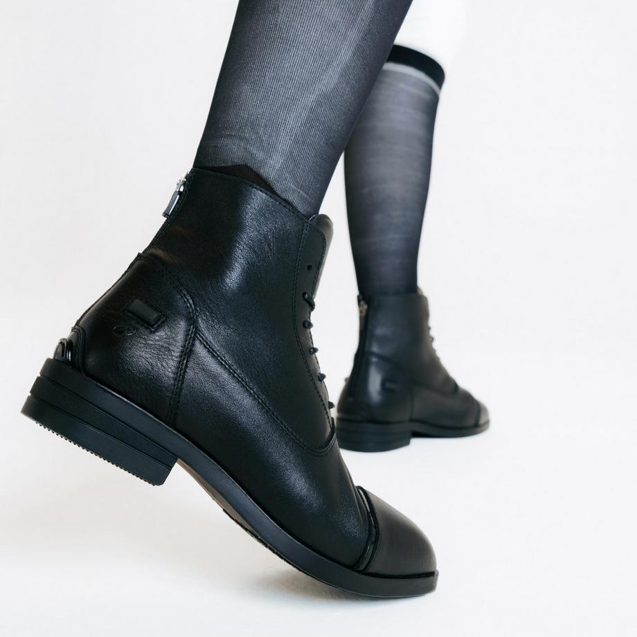 FOUGANZA  Jodhpur-Stiefel  Leder geschnürt 