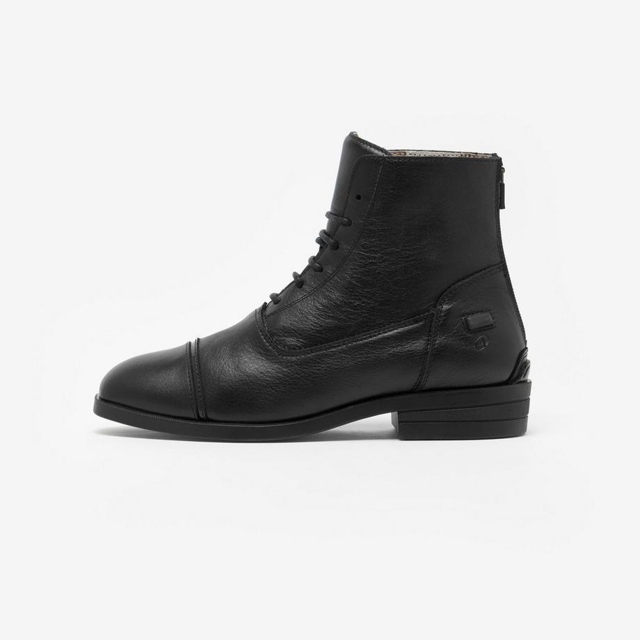Bottines d'équitation femme cuir lacées