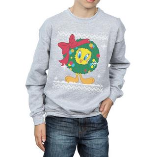 LOONEY TUNES  Tweety Pie Christmas Fair Isle Sweatshirt 