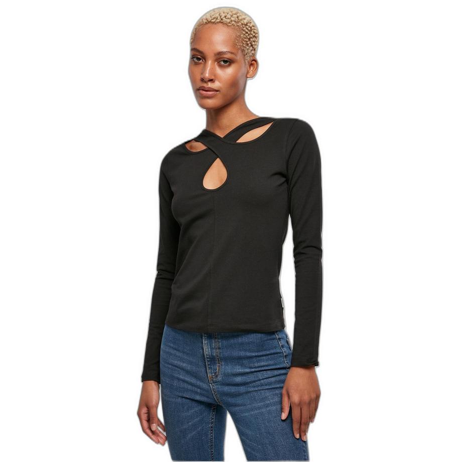 langarshirt, crossed cut out